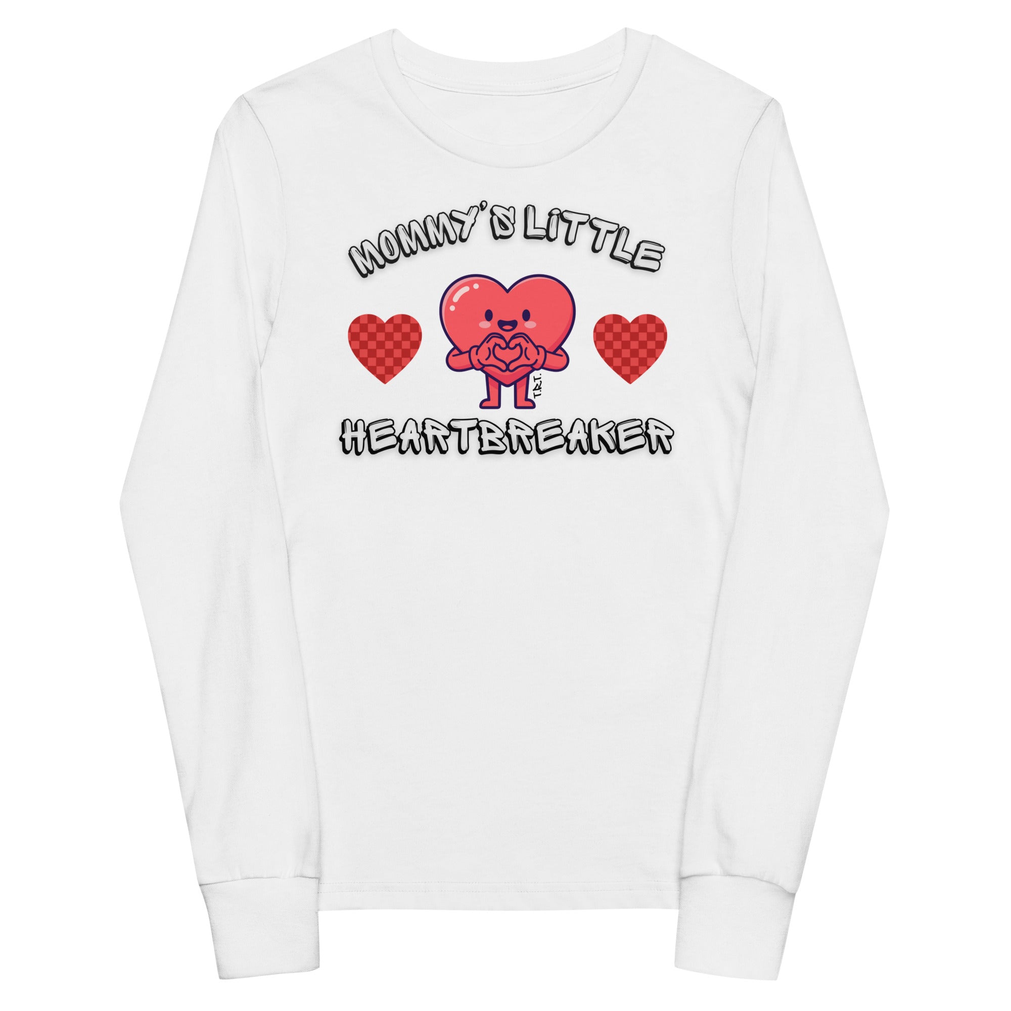 Mommy's Heartbreaker VALENTINE Youth long sleeve tee